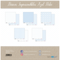 Papers For You Basicos Imprescindibles Azul Bebe Scrap Paper Pack (10pcs) (PFY-1703)